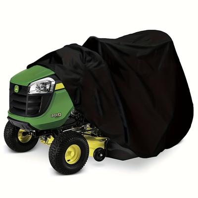 TEMU 420d Thickened Lawnmower Cover, Garden Riding Tractor Cover, Outdoor Storage Dust And Snow Riding Mower Cover Image