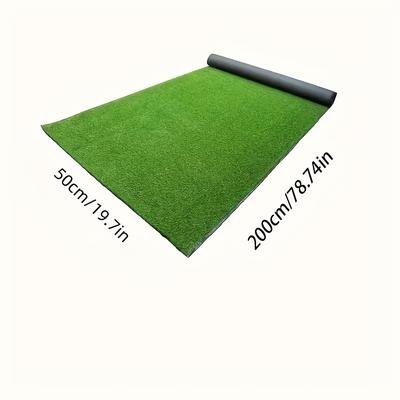 TEMU High-density Artificial Grass Mat 20x80 Inches - Durable Plastic, Indoor/outdoor Use, Your Patio Into A Garden, Essential Quality Option Image