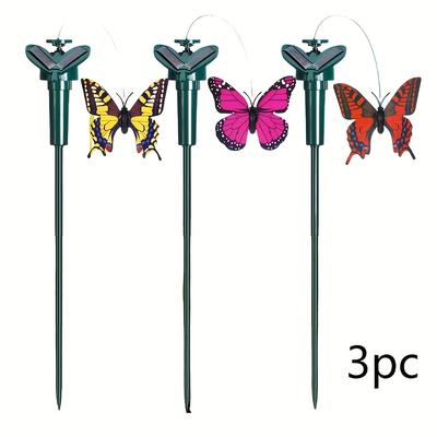 TEMU 1/3pcs Solar Ground Stakes Decorations, Solar Powered, Floating Party Decorations Suitable For Birthdays, Weddings, Perfect Day Gift Image