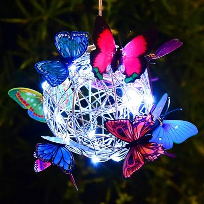 TEMU Hotu 1pc Outdoor Solar Lamp, New Large Version, Garden Hanging Decorative Lighting Fixture, Decorative Solar Pendant Light Image