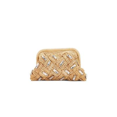 Gigi Crystal Clutch - Natural - BTB Los Angeles Clutches