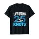 LIFE BEGINS AT 25 KNOTS Kitesurfen T-Shirt