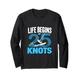 LIFE BEGINS AT 25 KNOTS Kitesurfen Langarmshirt