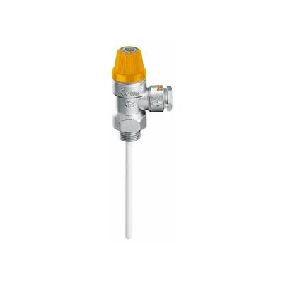 Kombiniertes Sicherheitsventil für Temperatur und Druck Caleffi 3094-3095 1/2" - 7 - ø 15 Image