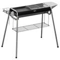 Barbecue a carbonella con griglia e piastra in acciaio inox