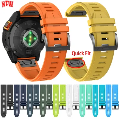 QuickFit 22 mm 26 mm Silikonarmband für Garmin Fenix E 8 7 7X 6X 6 5X 5 Pro/GPS Sportband Enduro 3/Quatix 8 7 Armband Armband Image