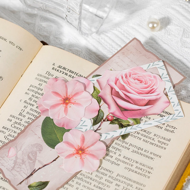 40 Stück Blumenmuster, Memo-Material, praktische Aufkleber, Collage, Junk-Journal, Hintergrund, dekoratives Papier, DIY-Scrapbook-Zubehör Image