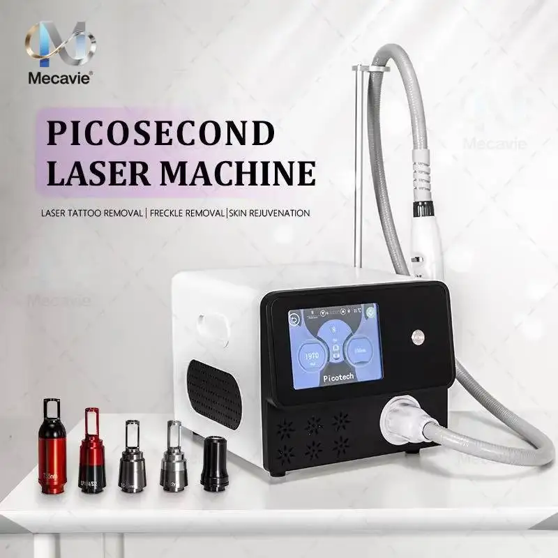 BESTE Q-Switched ND Yag Laser Tattooentfernungsmaschine 755 nm 1064 nm 532 nm 1320 nm Pico Lasermaschine 2025 Image