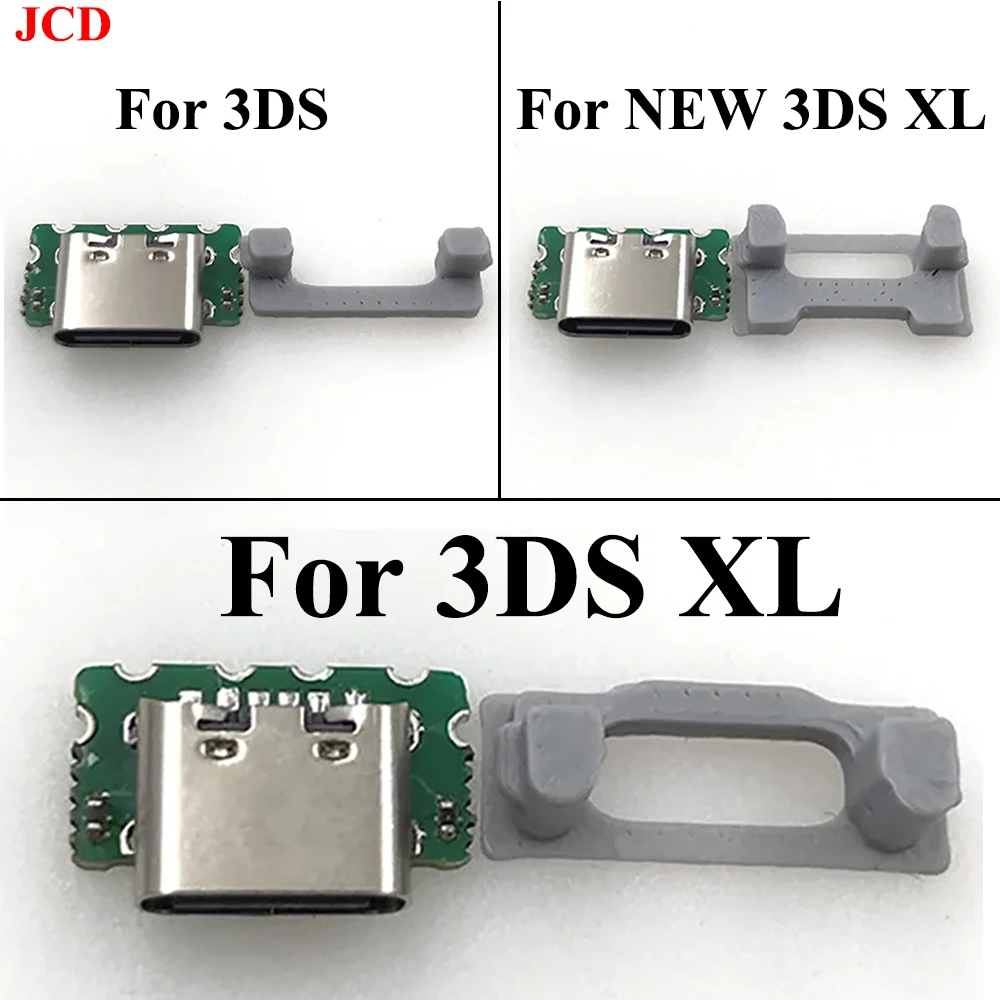 1 Stück 2-in-1 USB-C USB Typ-C Ladeanschluss für Nintendo 3DS New 3DS XL LL