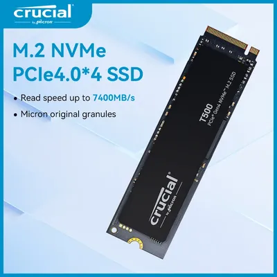 Crucial 7400 MB/s SSD NVMe M.2 2280 1 TB 2 TB interne Solid-State-Festplatte M2 PCIe 4.0x4 2280 SSD-Laufwerk für PS5 Laptop PC