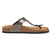 Zehentrenner TAMARIS "CORRA", Damen, Gr. 41, silber (anthrazit), Lederimitat, sportlich, Schuhe, Sommerschuh, Schlappen mit angenehmen Zehensteg