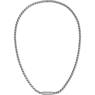 Gliederkette BOSS "DORAN, 1580693, 1580694", silber (edelstahlfarben), Halsketten, Herren, Edelstahl, L: 56cm B: 4,7mm, B:4,7mm Image