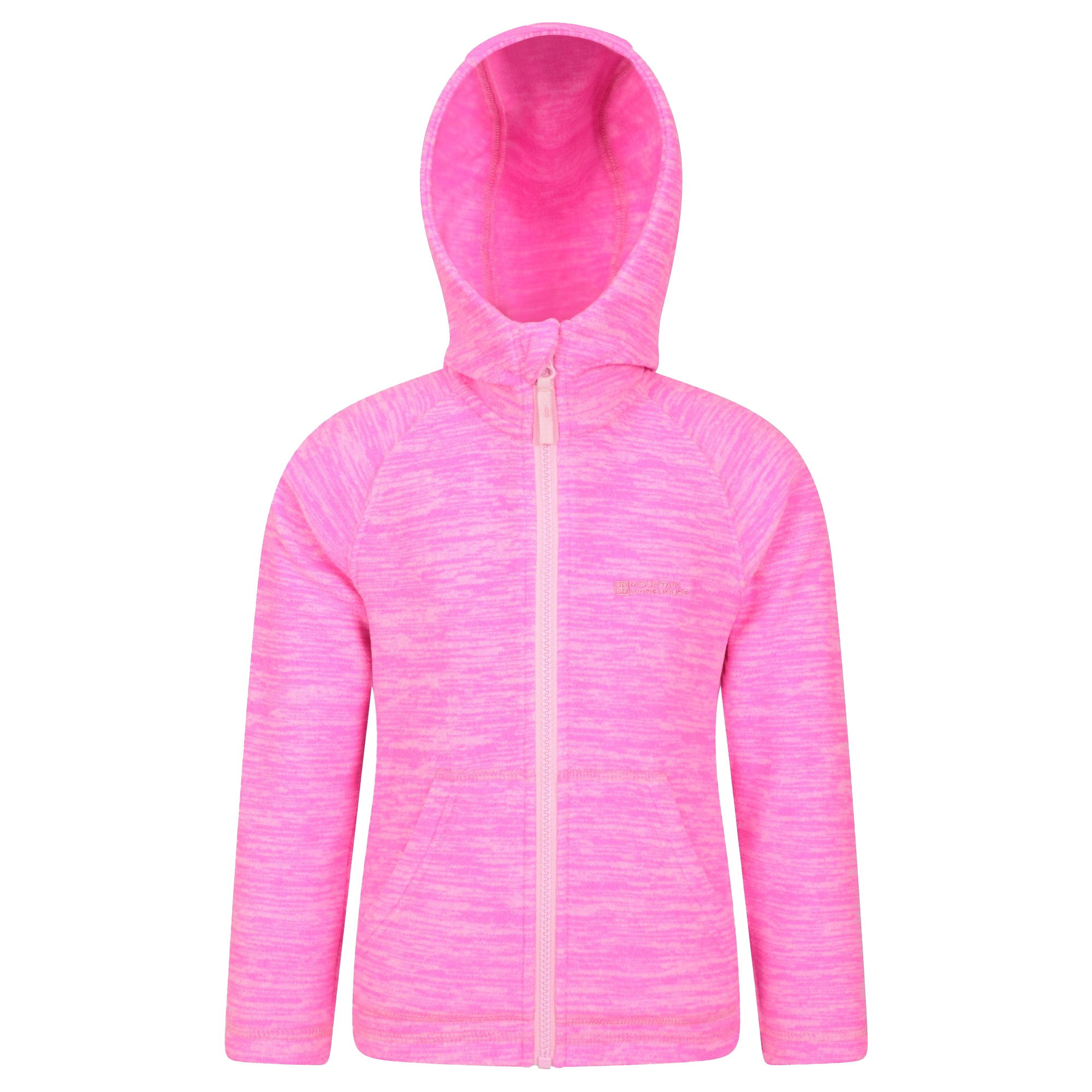 Mountain Warehouse - "Snowdonia II" Hoodie mit durchgehendem Reißverschluss für Kinder (Leuchtend Rosa)