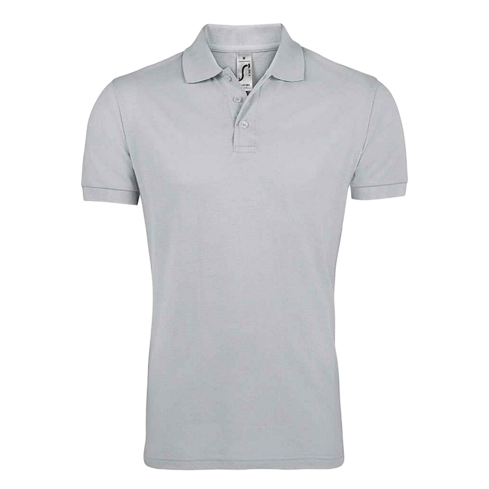 SOLs Herren Prime Pique Polo-Shirt, Kurzarm (Grau) Image