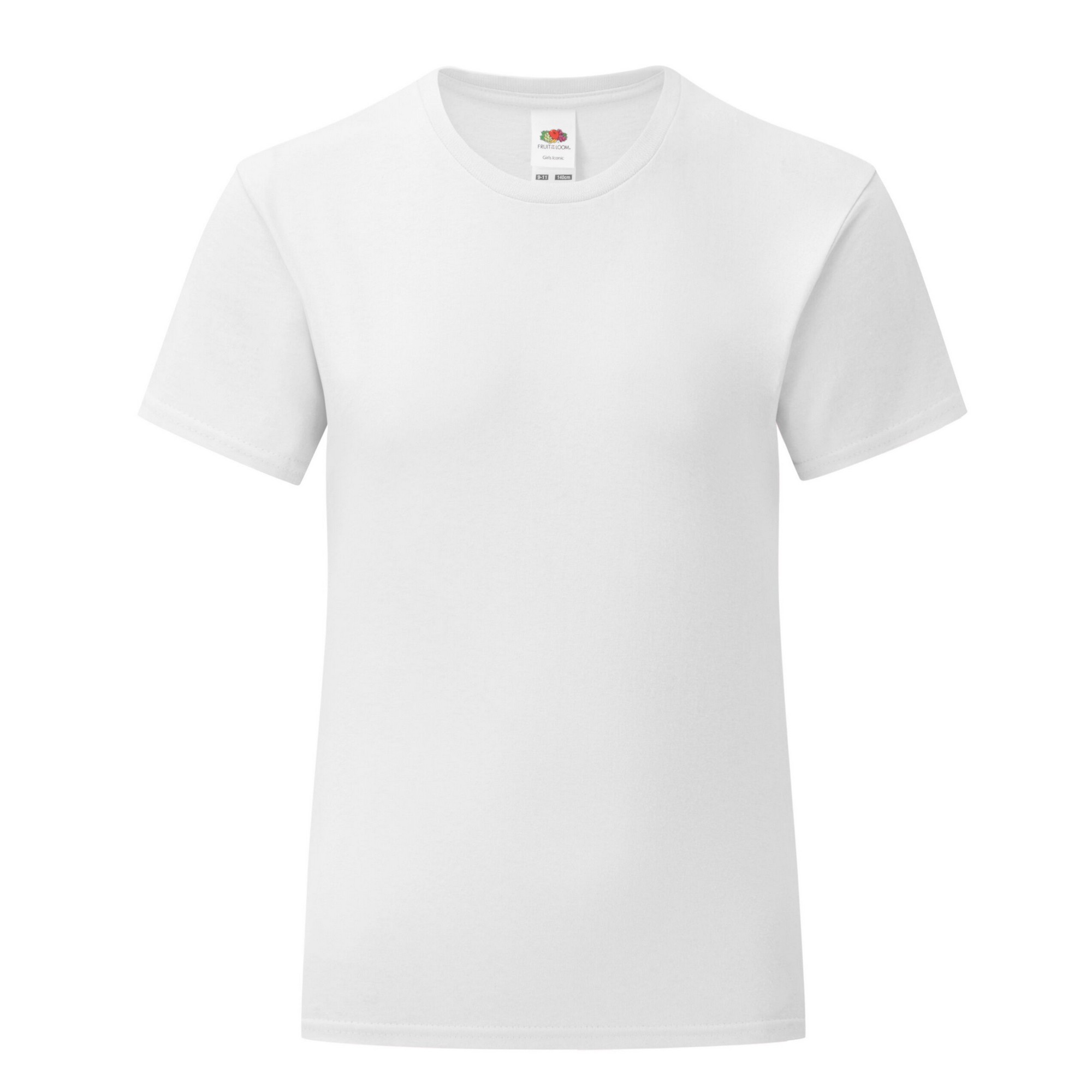 Fruit of the Loom - "Iconic" T-Shirt für Mädchen (Weiß) Image