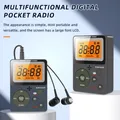 Radio digitale, FM/AM, ricevitore musicale stereo a 2 bande, radio tascabile portatile con cuffie, schermo LCD, 2 batterie a secco AAA