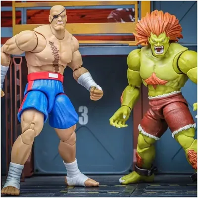 Hot In Stock Original Jada Street Fighter 6 Blanka Viktor Sagat Anime Figure 15cm Viktor Sagat