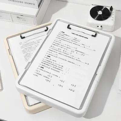 Memo Clip Board A4 File Clipboard Box Case A4 File Organizer File Storage A4 File Folder Minimalism