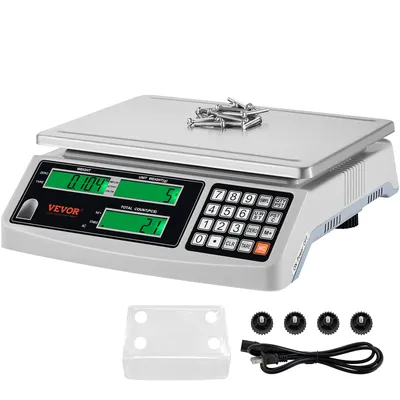 VEVOR Industrial Counting Scale 30 kg x 1 g Digital Scale Electronic Gram Scale Inventory Piece