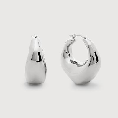 Sterling Silver Deia Bold Large Hoop Earrings