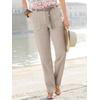 Palazzohose CASUAL LOOKS, Damen, Gr. 54, Normalgrößen, grau (stein), 100% Polyester, unifarben, lang, Hosen
