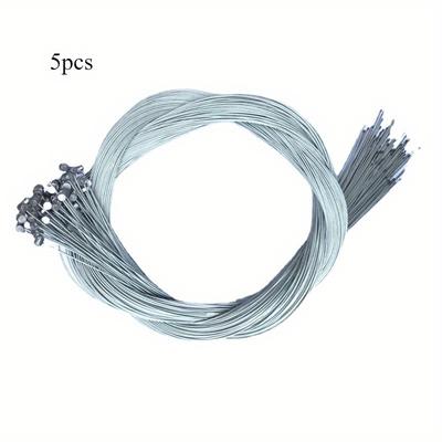 TEMU 5pcs Bicycle Shift Cable Set/brake Cable For Mountain And Road Bicycles, Universal 2m/78.7 Inch Stainless Steel Ribbon Accessory, Compatible With System Image