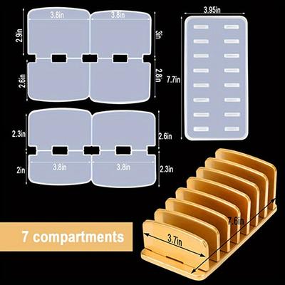 TEMU 1 Set Silicone Resin Mold Cosmetic Storage Box, Eye Shadow Makeup Brush Storage Tray Silicone Mold, Display Organizer, Storage Box Diy Craft Jewelry Making Mold Image