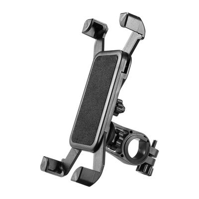 TEMU 1pc Black Abs Bike & Scooter Phone Holder Clip - , Adjustable Bracket For Mtb, Road Bicycles | Smartphone Mount Accessory Image