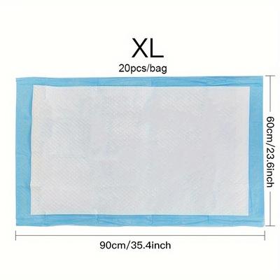 TEMU 20/40/50/100pcs Super Absorbent Disposable Diapers, Thickened Deodorant Puppy Pet Urine Pad For Toilet Training Image