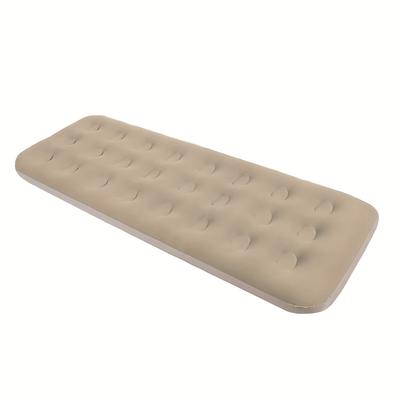 TEMU Lightweight & Portable Flocking Inflatable Air Mattress - Comfortable Rectangular Camping Pad For , Family Travel, And Backyard Relaxation Image