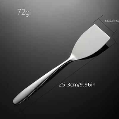 TEMU Premium Stainless Steel Kitchen Spatula - Flipping, Serving & Cooking Image