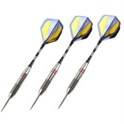 TEMU Stainless Steel Professional Darts Set, 24g Anti-drop Precision Dart Needles, 3-pack, Black - Durable Competition-grade Dart Accessories