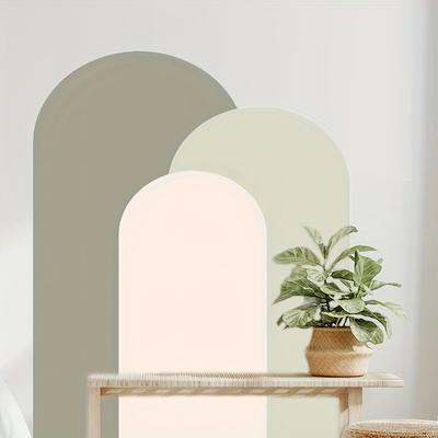 TEMU Large Arch Wall Decal In - Removable Self-adhesive Pvc Mural For Living Room, Bedroom, Or Entryway - Design With Accent, Room Decor Image
