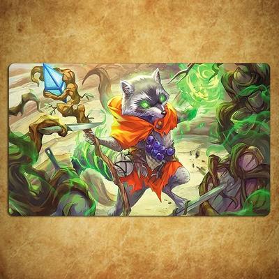 TEMU Magic: & Tcg Ccg Play Mat - Rubber Non-slip Surface With Creature Artwork For Standard & - Compatible With Mtg, ! & Tcg Card Games, Magic Play Mat Image