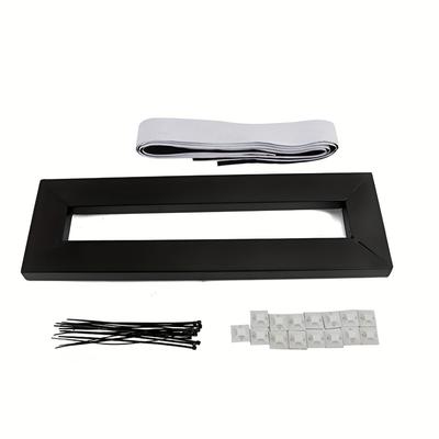 TEMU Compact Guitar Effects Pedal Board With Cable Tie & Hook-and-loop - Durable Metal Construction, Black Finish For Studio & Live Performance