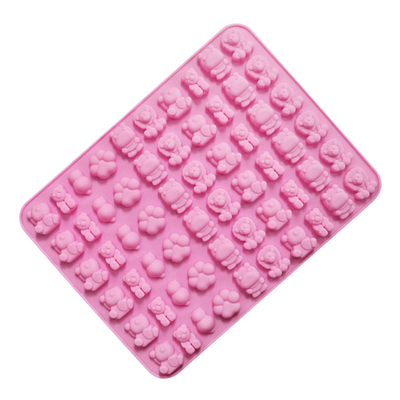 TEMU 60 Mini Animal Creative Silicone Chocolate Mold, Fruit Mold, Diy Baking Mold, Suitable For , Candy, Chocolate, Jelly, Ice Cubes And Pet Treats Image