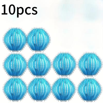 TEMU 10/5pcs Reusable Laundry Fluff Remover, Pet Laundry Hair Remover, Pet Hair Remover, Washing Machine Hair , For Removing Pet Hair And From Clothes Image