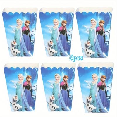 TEMU 6pcs Themed Party Gift Boxes With & Design - Snowflake Decorations, Snacks & Treats, Ideal For Birthdays, Christmas, And , Holiday Gift Boxes|festive Gift Boxes| Gift Boxes, Party Supplies Image