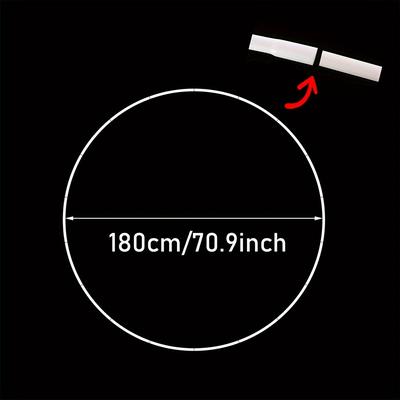 "TEMU 1set, Plastic Balloon Circle Arches, Diameter 70.9" Large Plastic Balloon Round Stand Circle Arches Decoration - Shower, Graduation, New Year, Wedding & Birthday Parties Decoration" Image