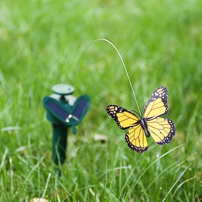TEMU 1-pack Solar-powered Garden Lights - Vibrant Metallic Finish, Weather-resistant Outdoor Decor For Yards, , Random Color , Park , Solar Garden Decor Image
