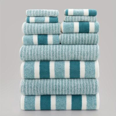 TEMU 12pcs Ultra- Microfiber Towel Set - 4 Bath Towels, 4 Washcloths, Towels, Super Soft & Skin-friendly Bathing Towel, For Home Bathroom, Ideal Bathroom Supplies, Valentine's Day Gift Image