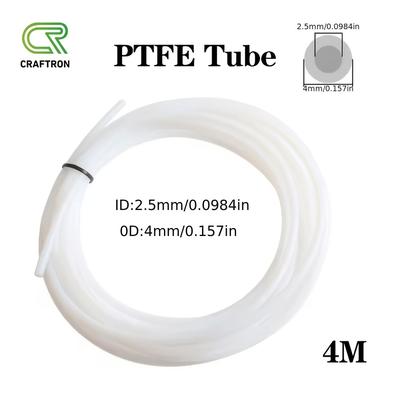 TEMU Ptfe Bowden Extruder Tube, 1m/4m Length, 2.5x4mm, Compatible With P1p P1s Ams A1 Mini Creality K1 Series 3d Printers, White/gray, Plastic, No Battery Required, 3d Printer Accessories