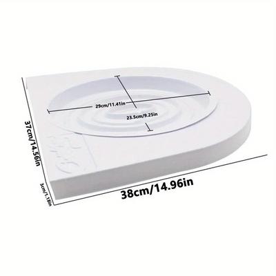 TEMU Reusable Pvc Cat Toilet Trainer Mat - Indoor Potty Training System For Cats, Litter Box Mat, Easy , Pet Supplies, Cat Training Mat | Easy Clean Mat | Cat Mat, Cat Litter Box Image