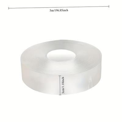 TEMU 1 Roll Of Transparent Pvc Safety Guards With Durable Bumper Protective Stickers -, For Home And Office Furniture Protection Image