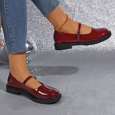 TEMU Women' Detail Strap Decor, Comfortable Lined Chunky Sole Loafers Image