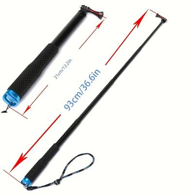 TEMU 1pc Aluminum Alloy Selfie Stick With Adjustable Waterproof Monopod Extension, Compatible With , , Dji, Action & More Sports Cameras, Uncharged Image