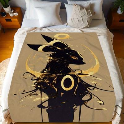 TEMU Print Soft Blanket, Suitable For All , Anti-allergic And Tear-resistant, Suitable For Sofa, Bed, Office, Camping And Travel, Christmas Gift Wedding Birthday Friend Gift Image