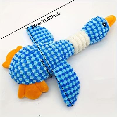 TEMU 1pc Plush Duck Toy For Medium Dogs - Fabric, Great For Chewing, Oral Health & Interactive Play, , All Breed Sizes, Interactive Dog Toy | Dog Toy | Fabric Image