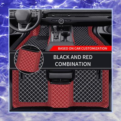 TEMU A Set Of 3 Luxury Leather Car Mats Specifically Designed For The 2023 For Ford Model, Suitable For Left-hand Drive Vehicles, Easy To Clean, And . Image