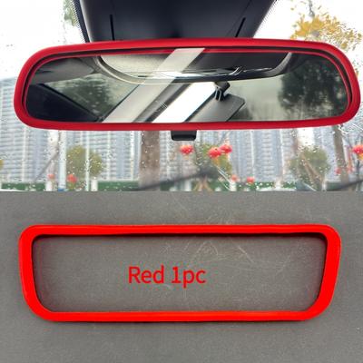 TEMU Car Interior Mirror Protective Case, Female Car Decoration, Silicone Anti-bumpers, Stretchable, , Modification Accessories Universal, A Beautiful ! Image